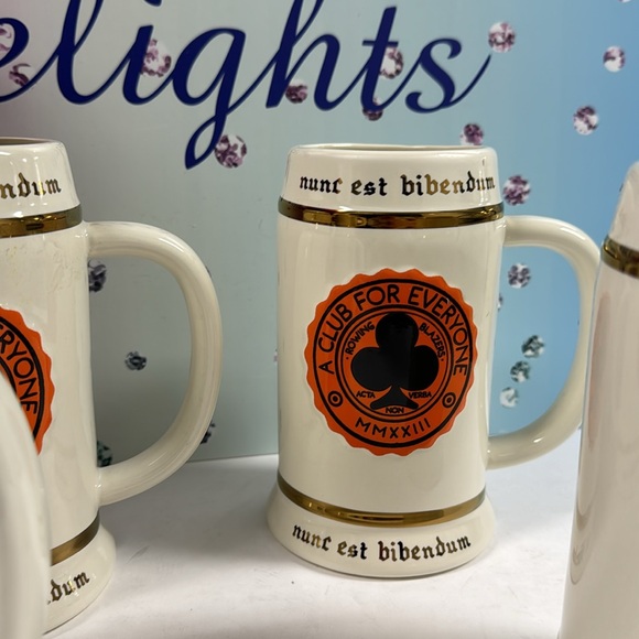 🍻SALE 4pc LIM ED ROWING BLAZERS BEER STEINS - Picture 6 of 10